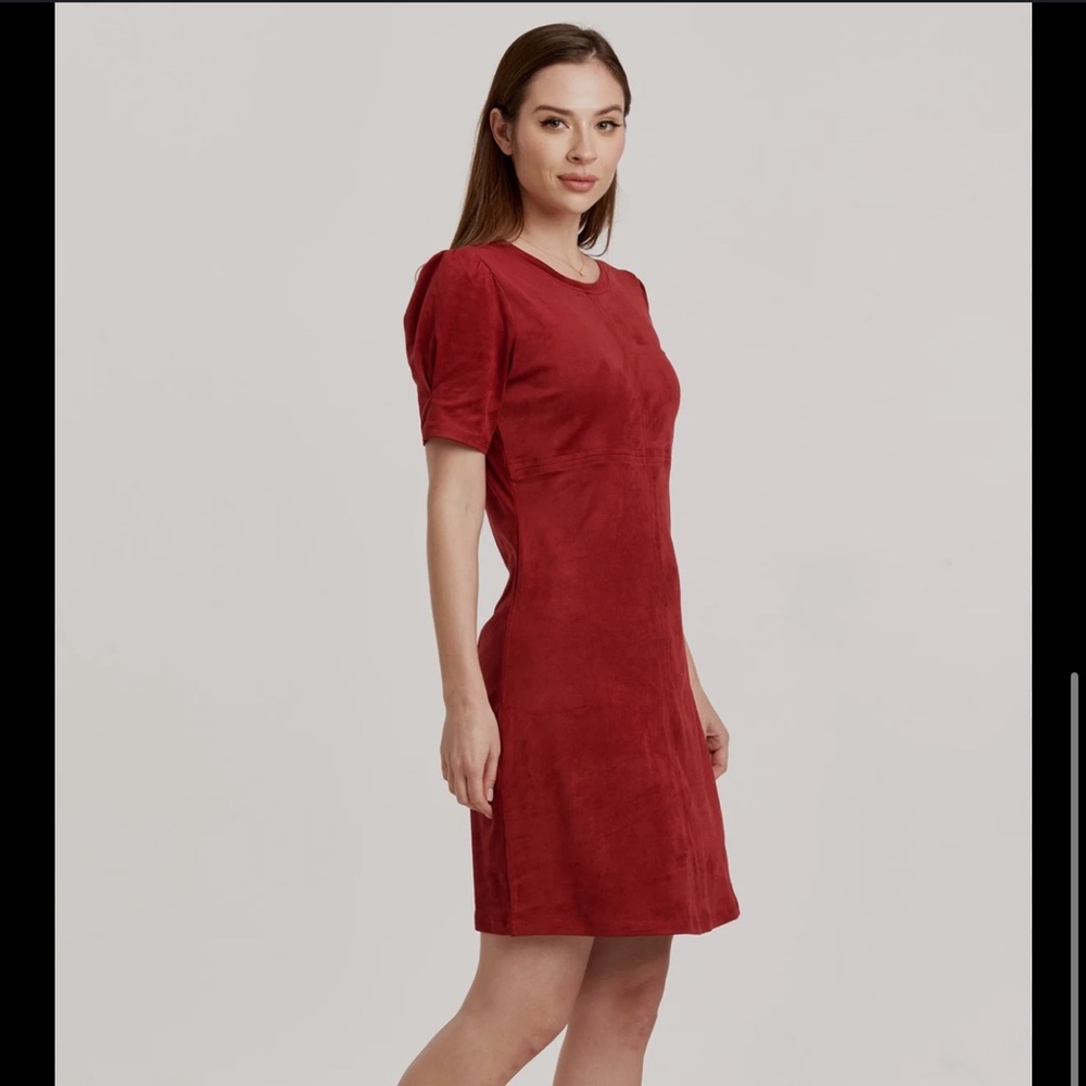 Another Love Saffron Faux Suede Dress -XL